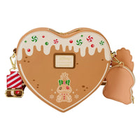 Lilo & Stitch Angel and Stitch Gingerbread Heart Crossbody Bag
