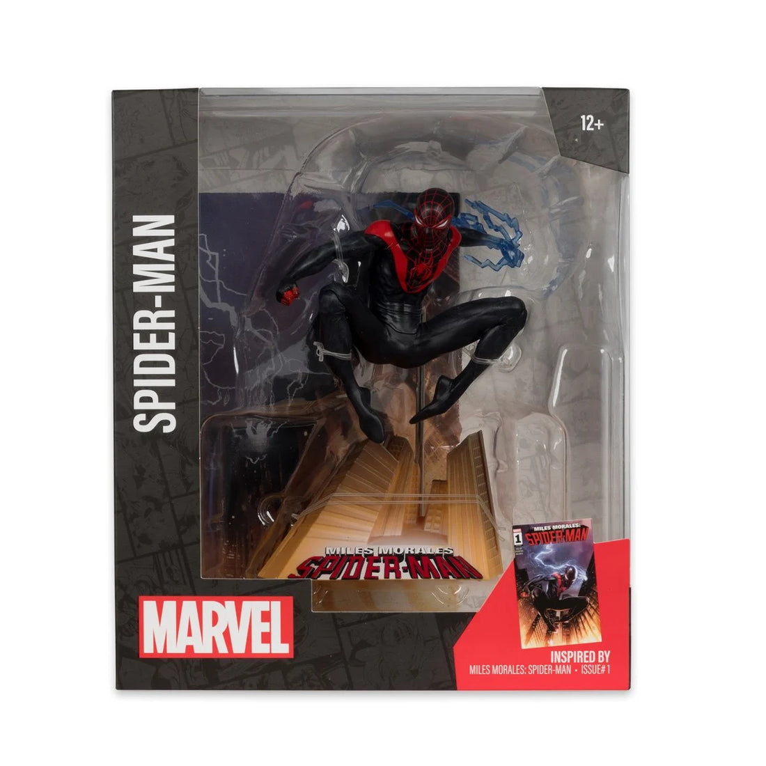 Marvel Wave 2 1:10 Scale Posed Figure with Scene - Spider-Man from Miles Morales: Spider-Man