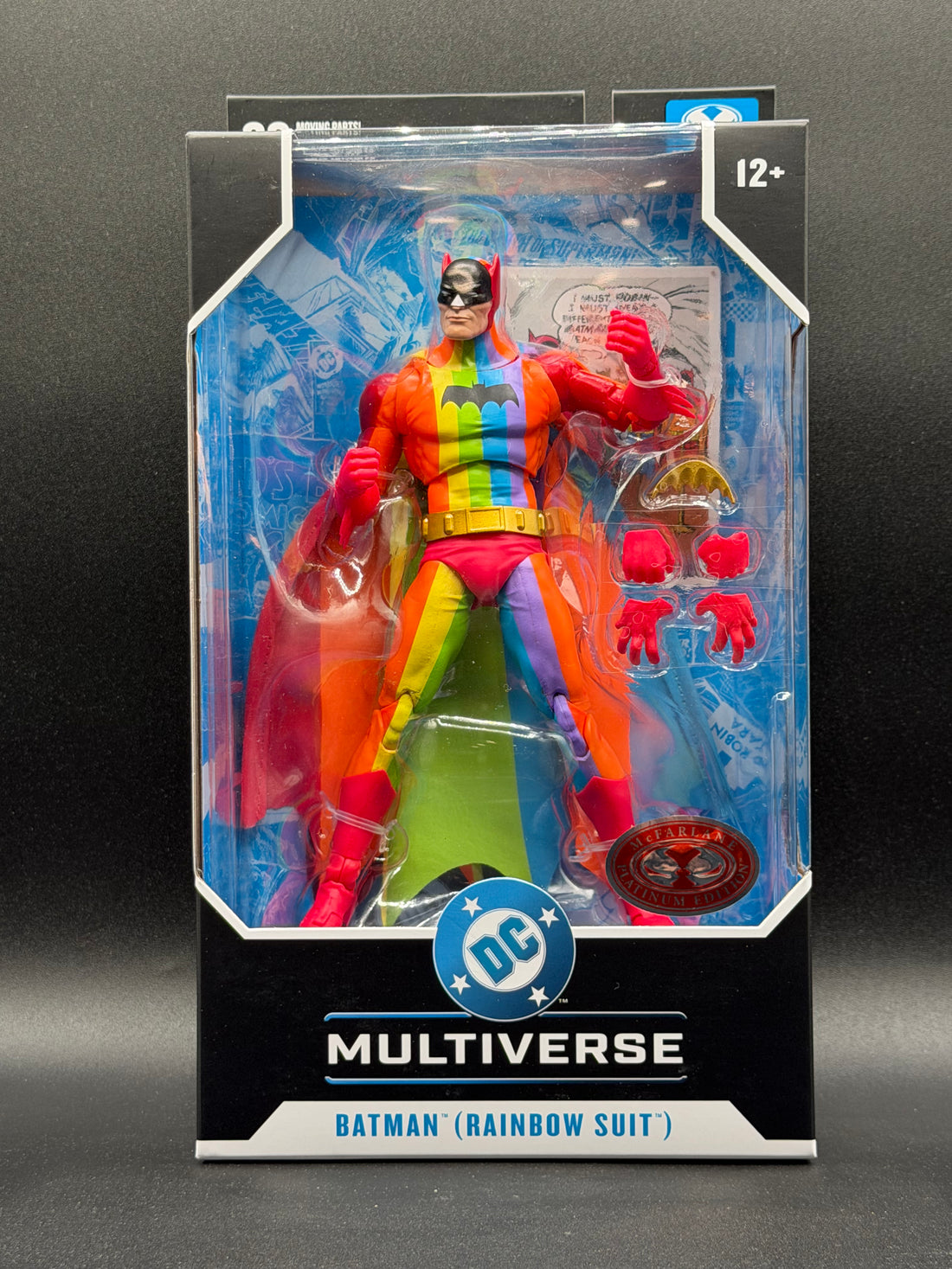 DC Multiverse Batman (Rainbow Suit) - Red Platinum Edition