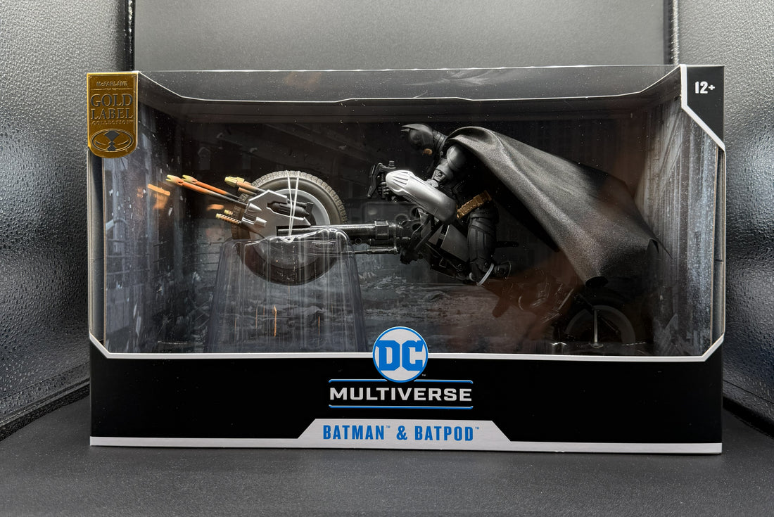 DC Multiverse Batman & Batpod (The Dark Night Rises) Gold Label