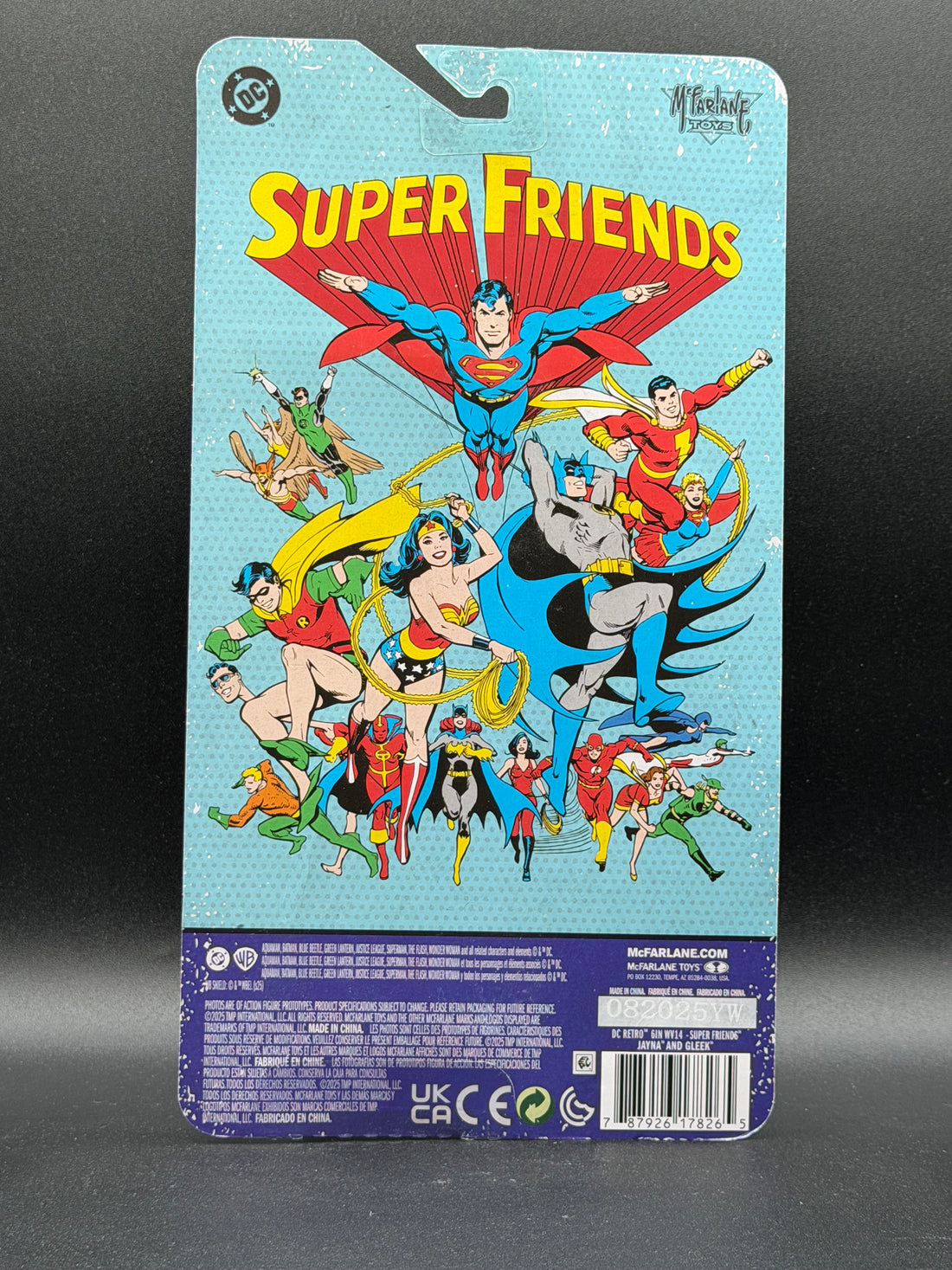 McFarlane Toys DC Super Fiends Jayna (Wonder Twin) - Red Platinum