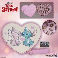 Lilo & Stitch Angel and Stitch Heart Kiss Crossbody Purse - Entertainment Earth Exclusive