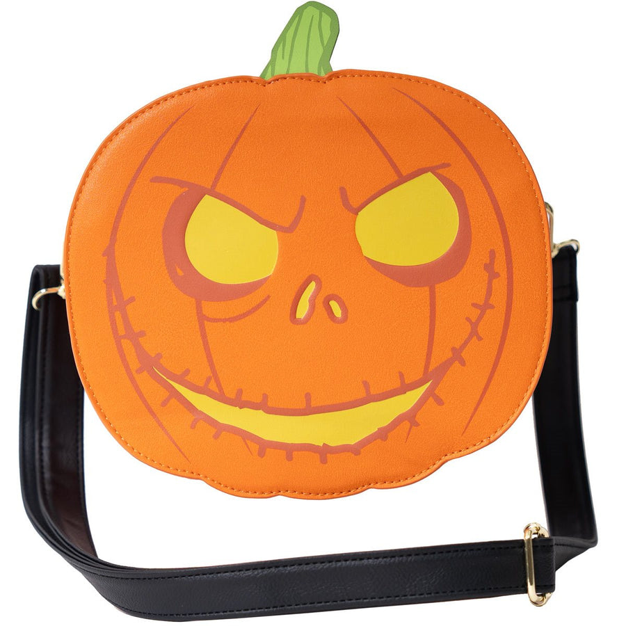 The Nightmare Before Christmas Jack-o'-Lantern Glow-in-the-Dark Crossbody Purse - Entertainment Earth Exclusive