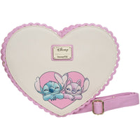 Lilo & Stitch Angel and Stitch Heart Kiss Crossbody Purse - Entertainment Earth Exclusive