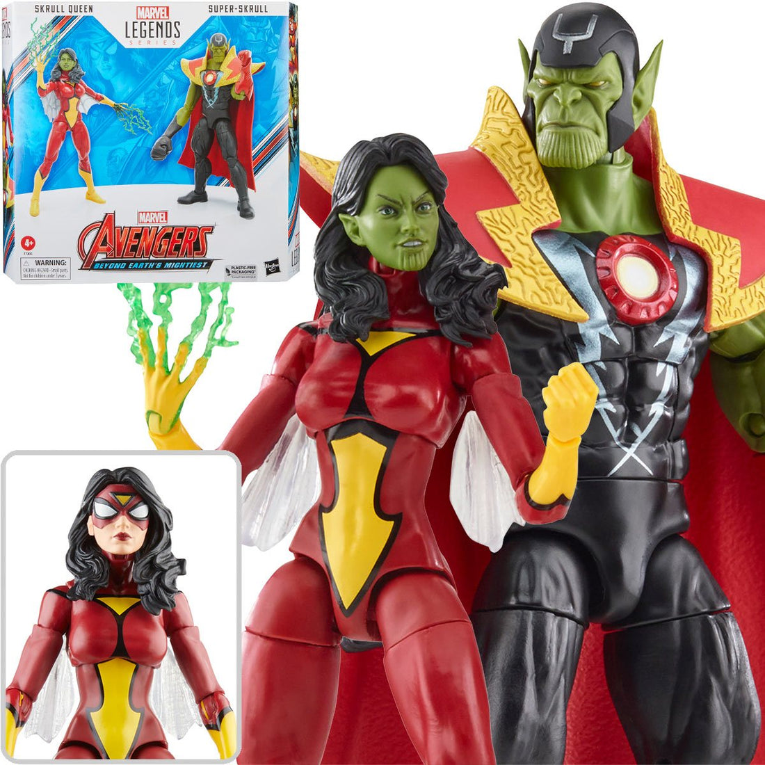 Marvel Legends Skrull Queen and Super-Skrull (Avengers 60th Anniversary)