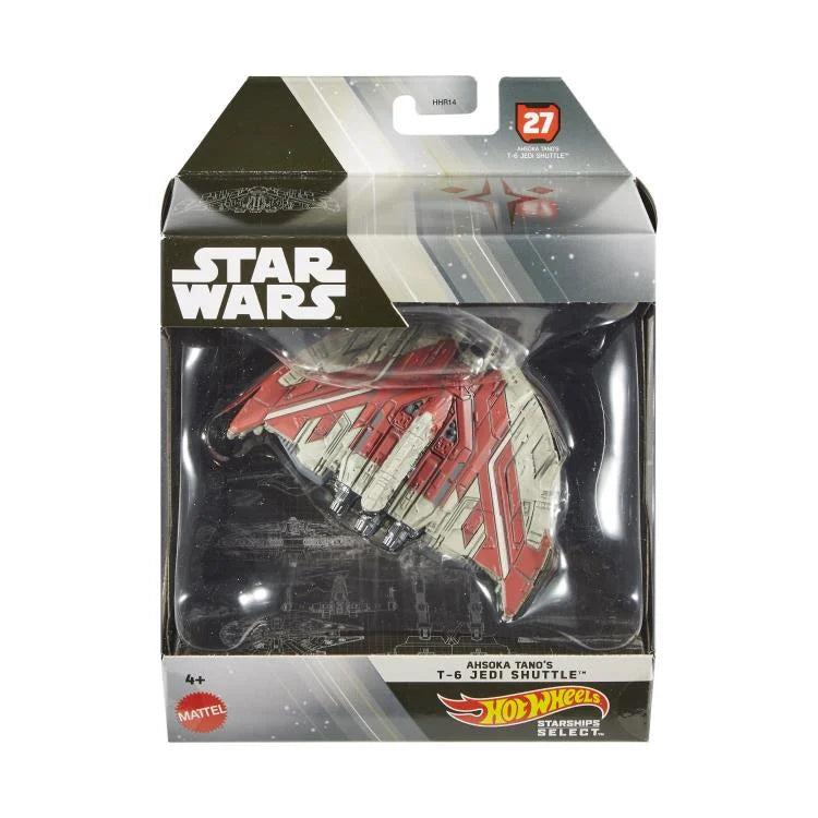 Star Wars Hot Wheels Starships Select Ahsoka Tano's T-6 Jedi Shuttle ...