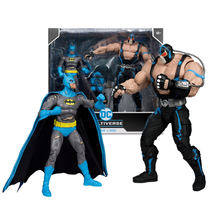 DC Multiverse Knightfall Batman Figure vs Bane Megafig 2-Pack