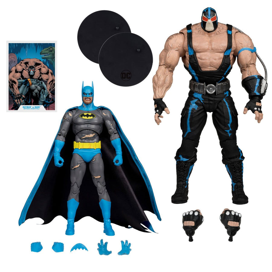 DC Multiverse Knightfall Batman Figure vs Bane Megafig 2-Pack