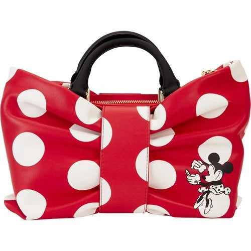 Minnie Rocks the Dots Figural Bow Crossbody Purse