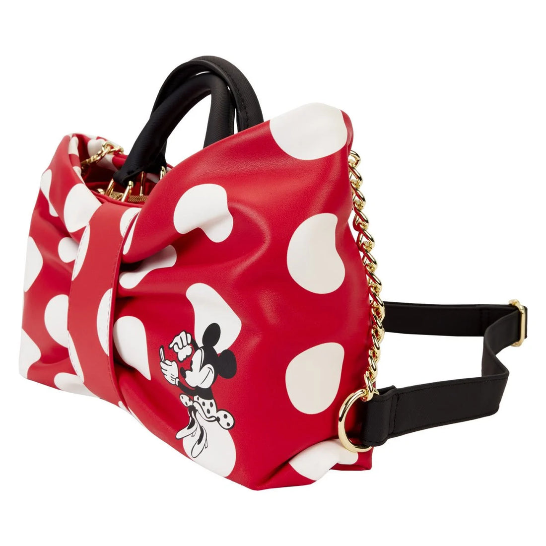 Minnie Rocks the Dots Figural Bow Crossbody Purse