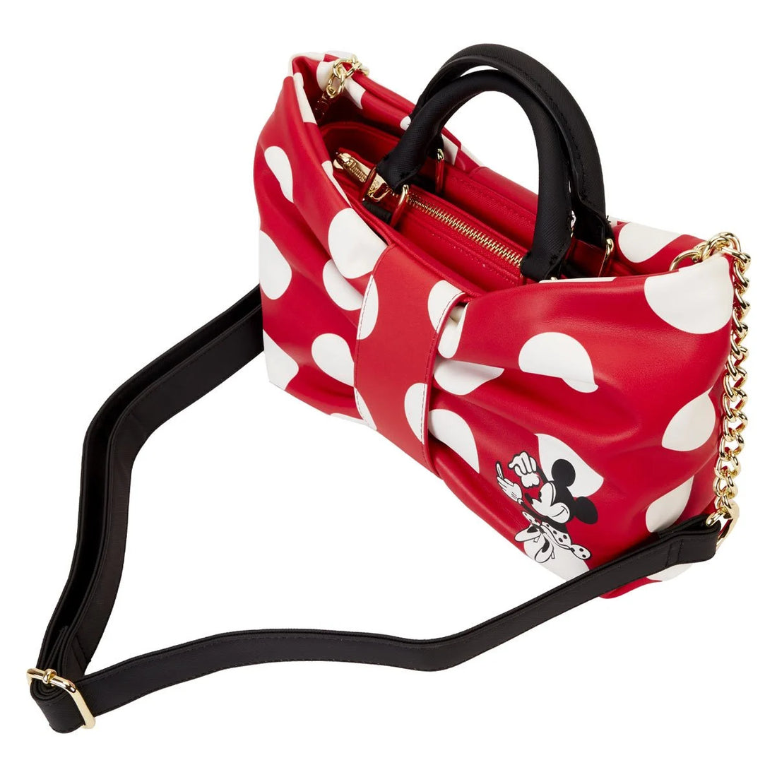 Minnie Rocks the Dots Figural Bow Crossbody Purse