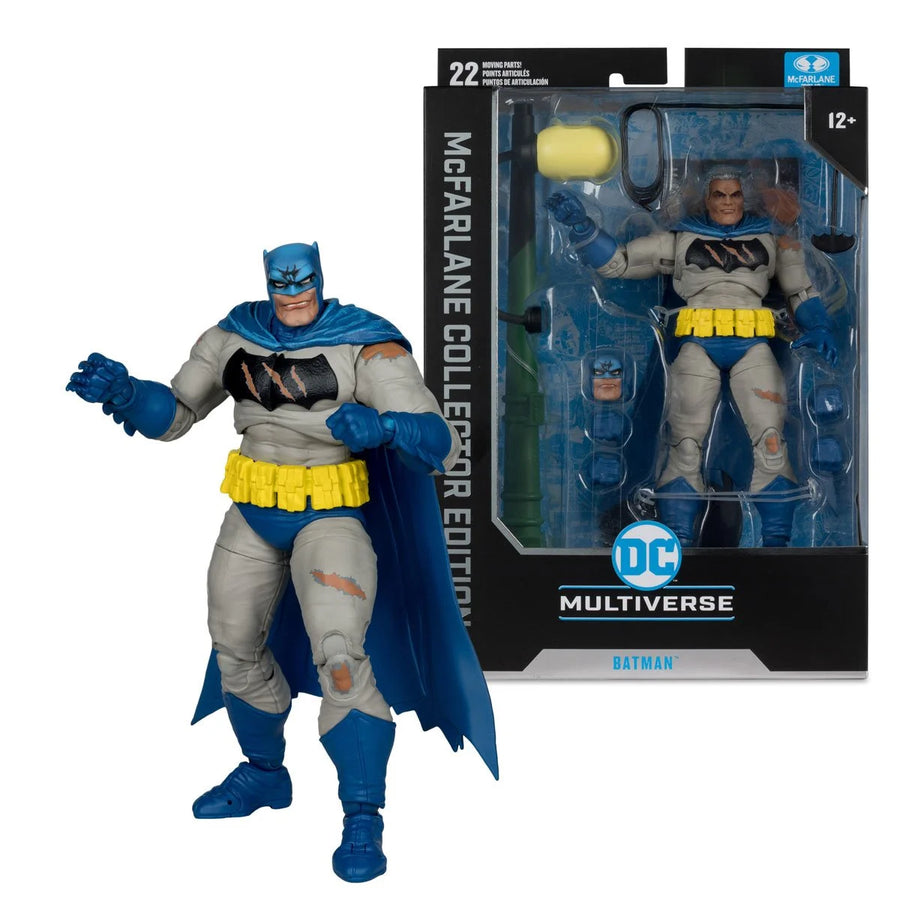 DC Multiverse Batman Dark Knight Returns Battle Damage Blue Outfit (McFarlane Collector Edition Wave 7)