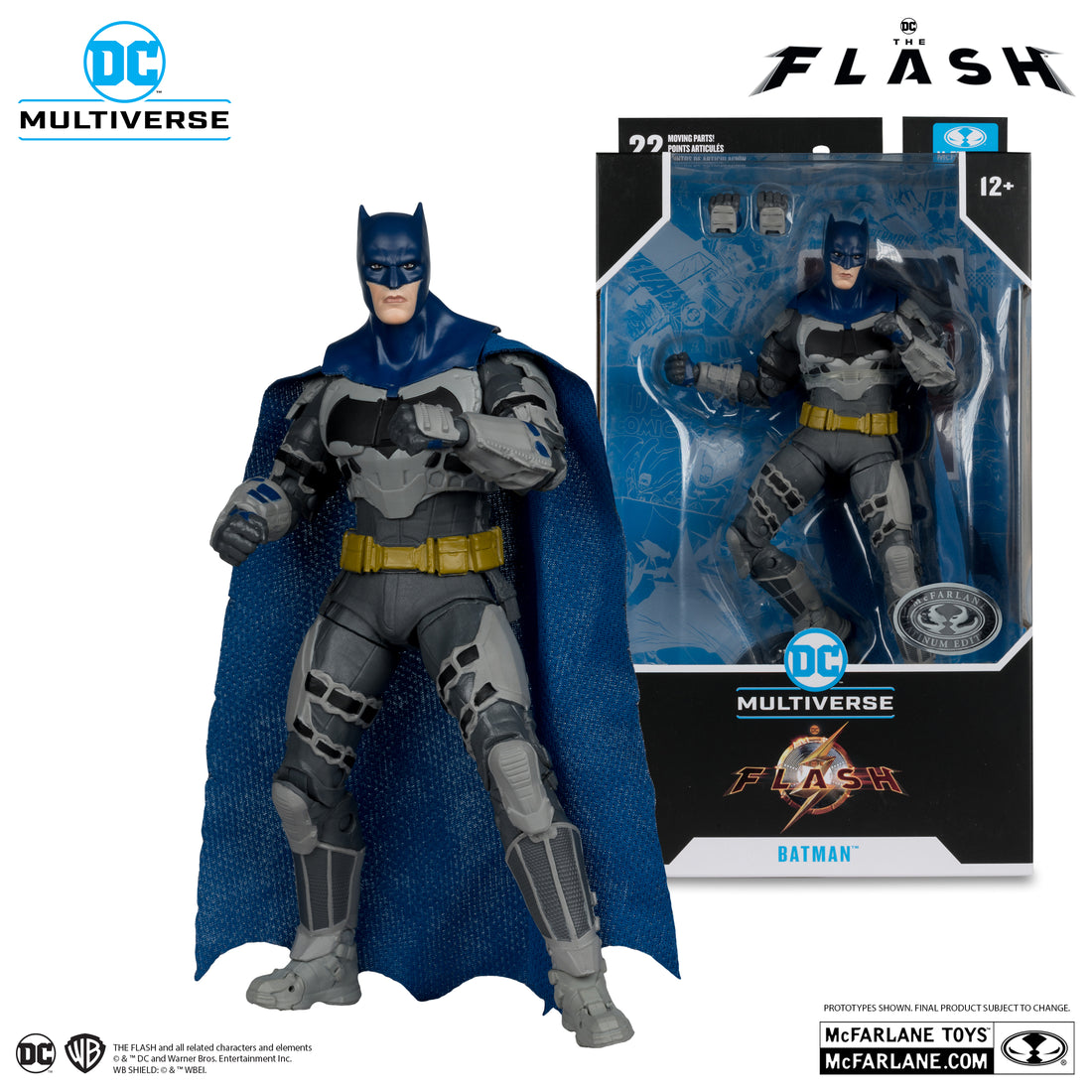 DC Multiverse Batman Flash Movie (Blue and Gray Outfit) (Platinum Edition)