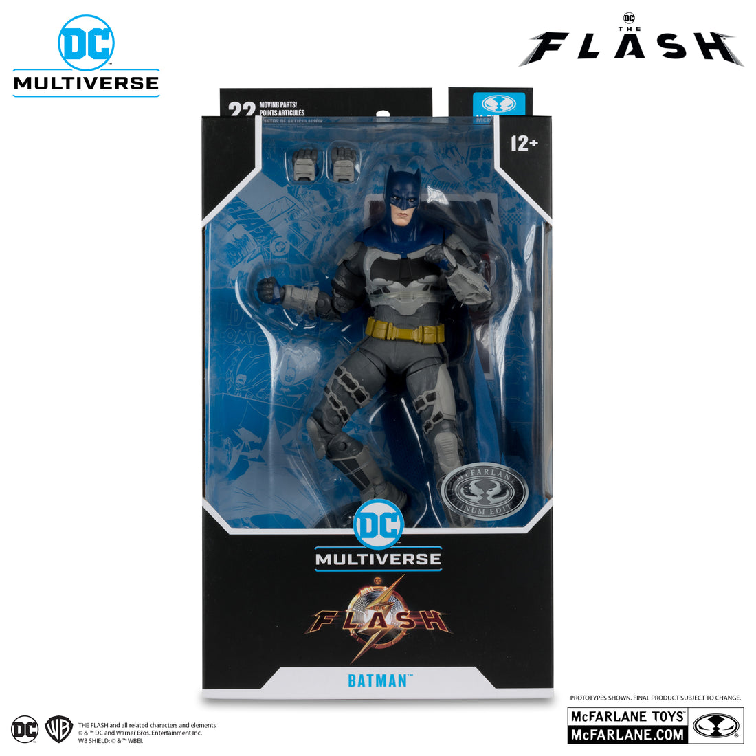 DC Multiverse Batman Flash Movie (Blue and Gray Outfit) (Platinum Edition)