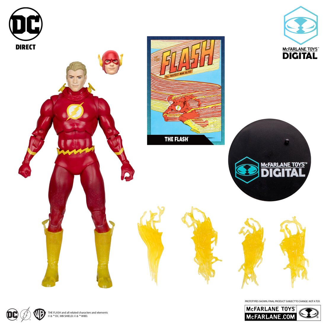 Dc Direct Flash DC Direct The Flash (McFarlane Toys Digital Collectible) - Platinum Ed ...