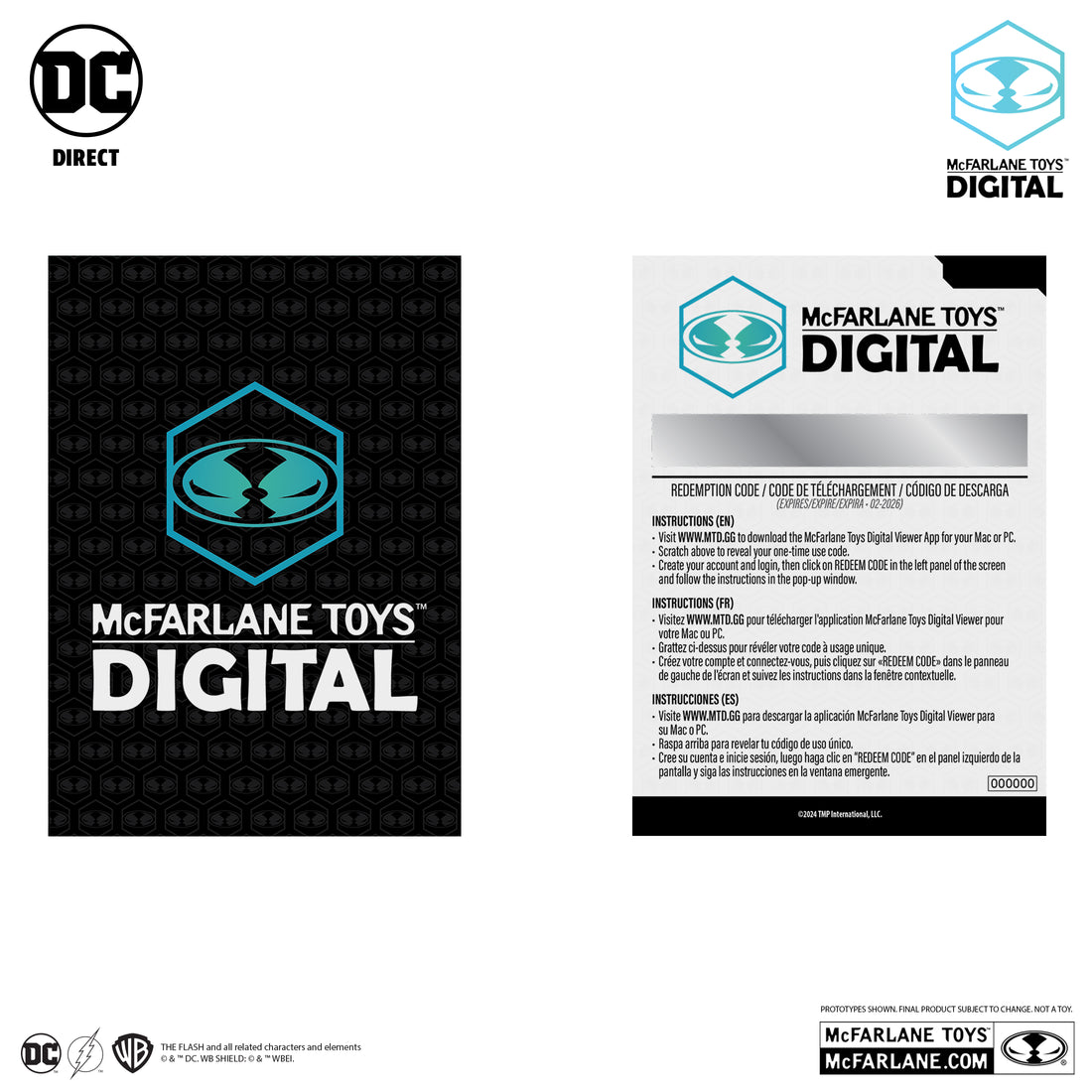 Dc Direct Flash DC Direct The Flash (McFarlane Toys Digital Collectible) - Platinum Ed ...