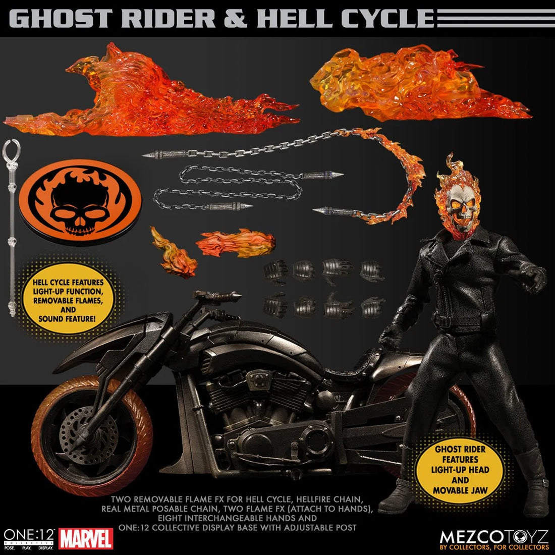 Ghost Rider and Hell Cycle One:12 Collective Action Figure Set