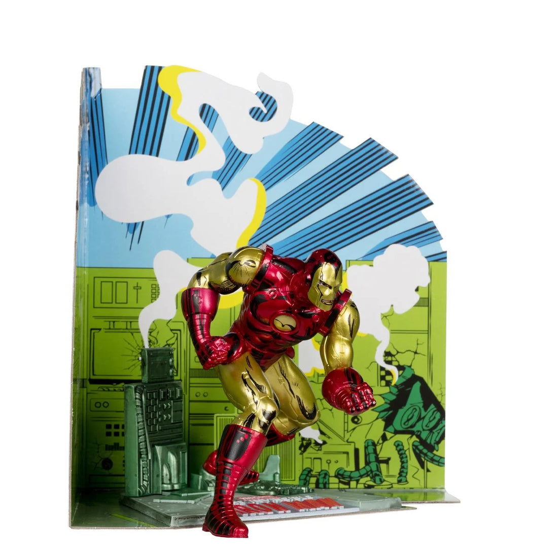 Marvel Wave 1 1:10 Scale Posed Figure with Scene - Iron Man from Iron Man 