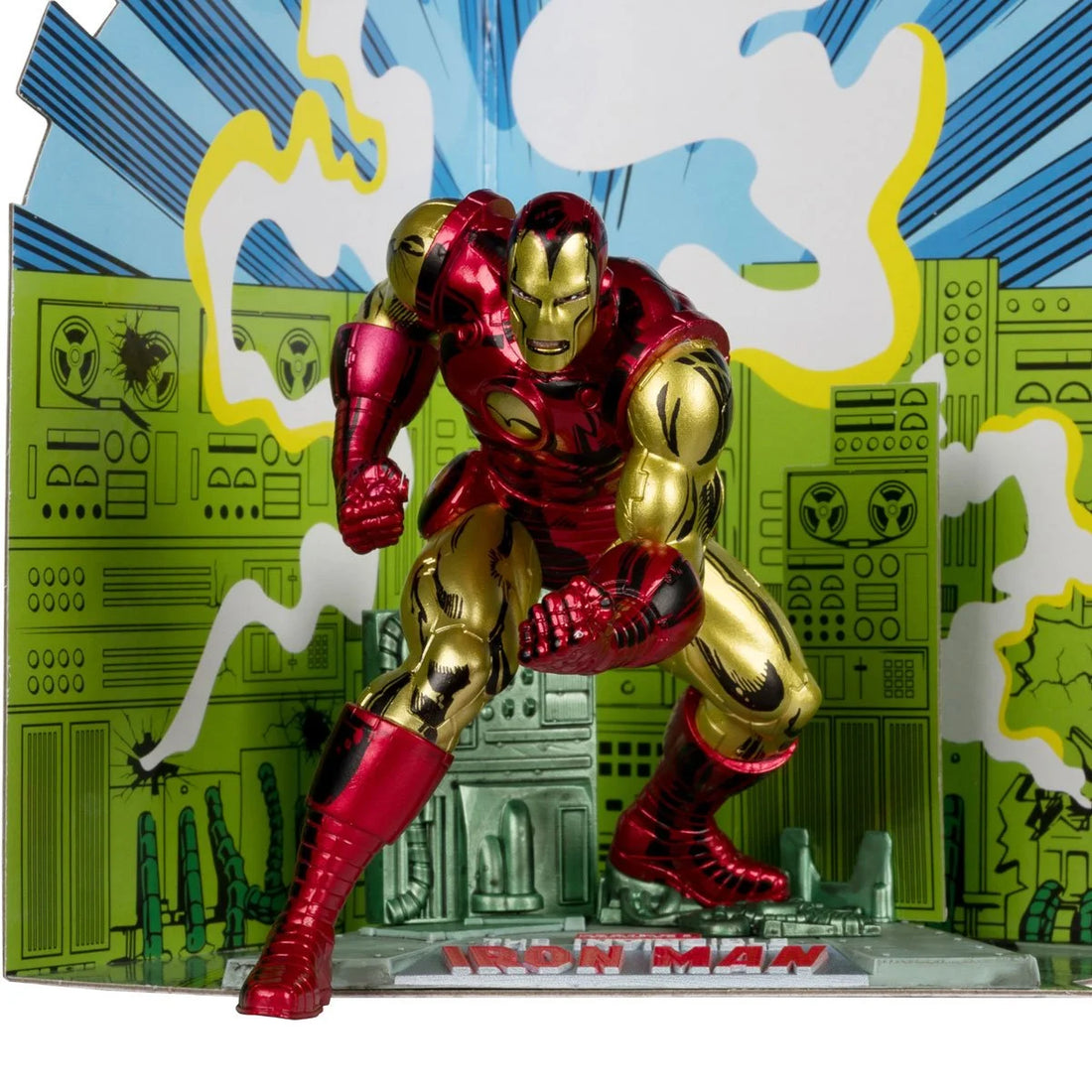 Marvel Wave 1 1:10 Scale Posed Figure with Scene - Iron Man from Iron Man 