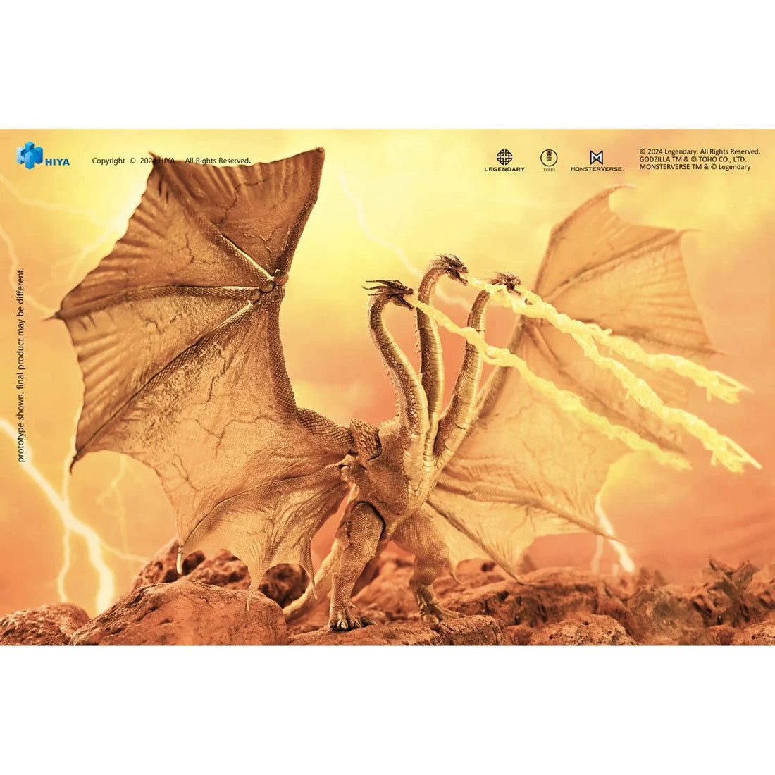 Godzilla: King of the Monsters King Ghidorah Gravity Beam Exquisite Basic Action Figure - Previews Exclusive