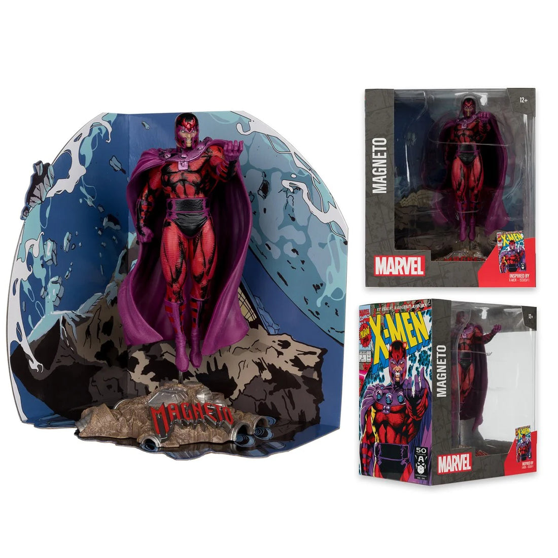 Marvel Wave 2 1:10 Scale Posed Figure with Scene - Magneto from X-Men 