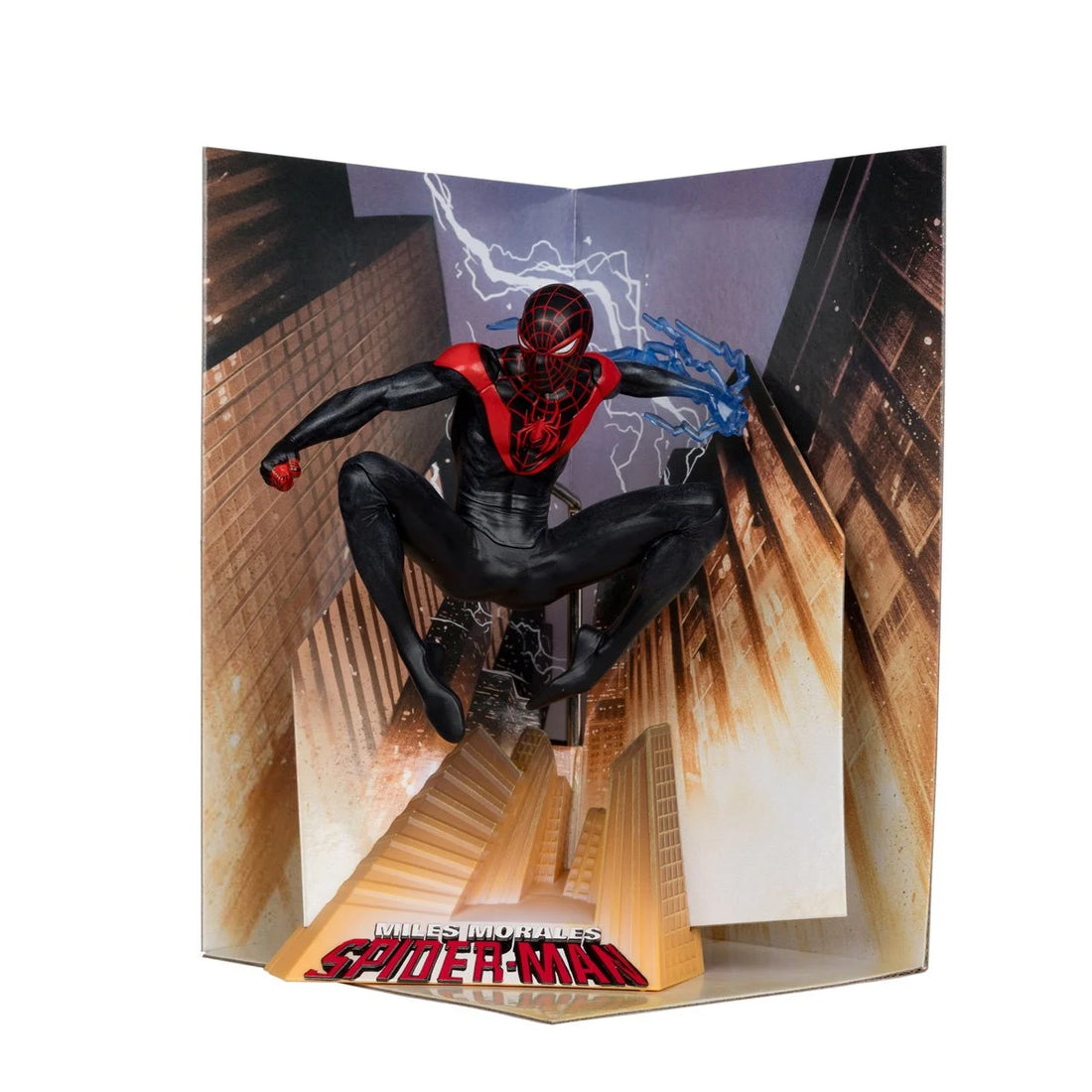 Marvel Wave 2 1:10 Scale Posed Figure with Scene - Spider-Man from Miles Morales: Spider-Man 