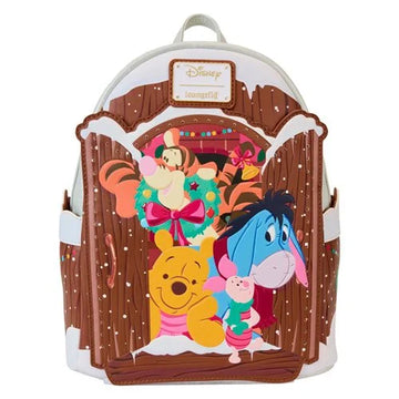 Winnie the Pooh Holiday Scene Pooh and Friends Mini-Backpack