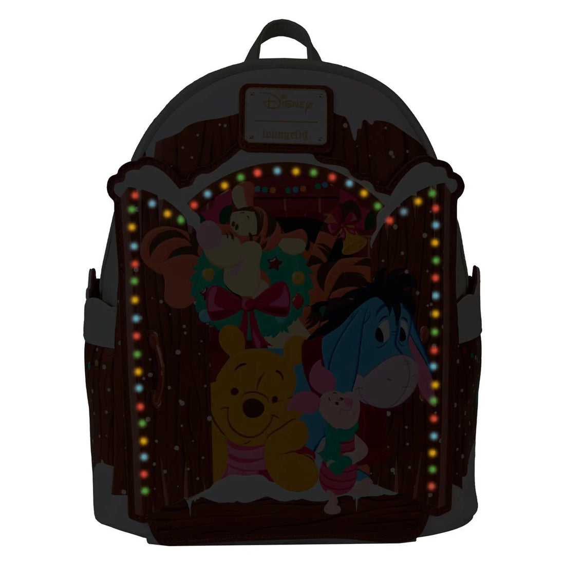 Winnie the Pooh Holiday Scene Pooh and Friends Mini-Backpack