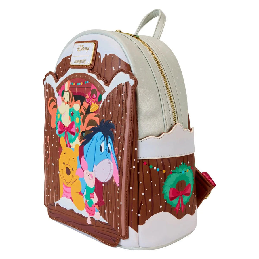 Winnie the Pooh Holiday Scene Pooh and Friends Mini-Backpack