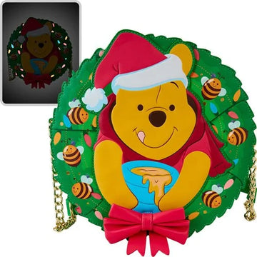 Winnie the Pooh Stuck in Wreath Crossbody Bag