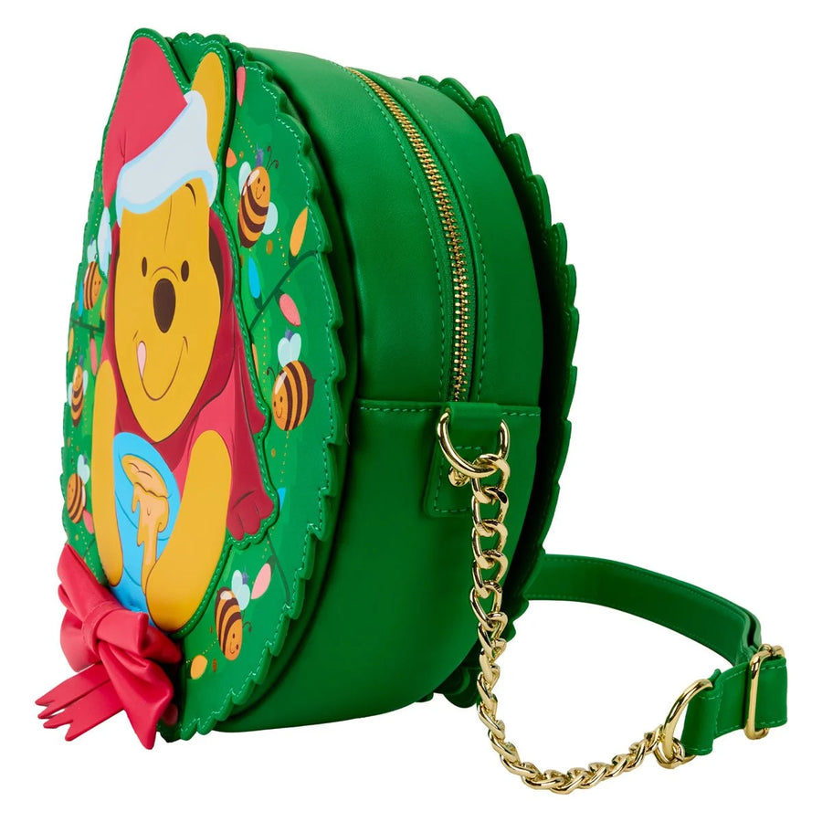 Winnie the Pooh Stuck in Wreath Crossbody Bag