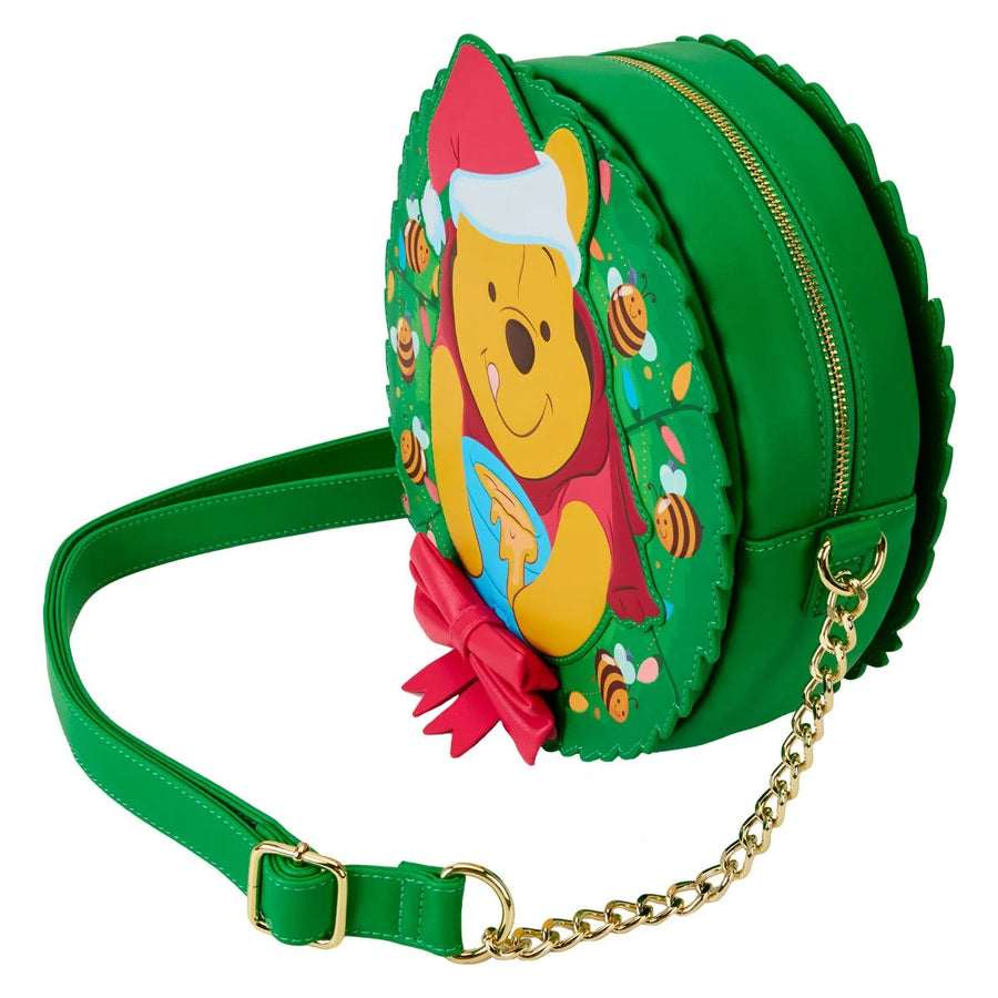 Winnie the Pooh Stuck in Wreath Crossbody Bag