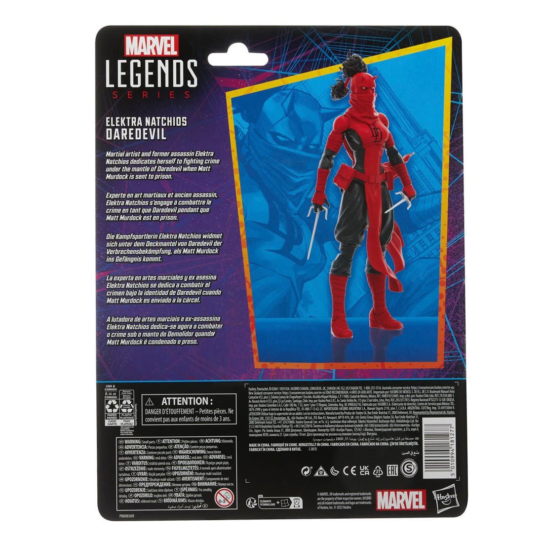 Marvel Legends Elektra Natchios Daredevil (Spider-Man Retro)