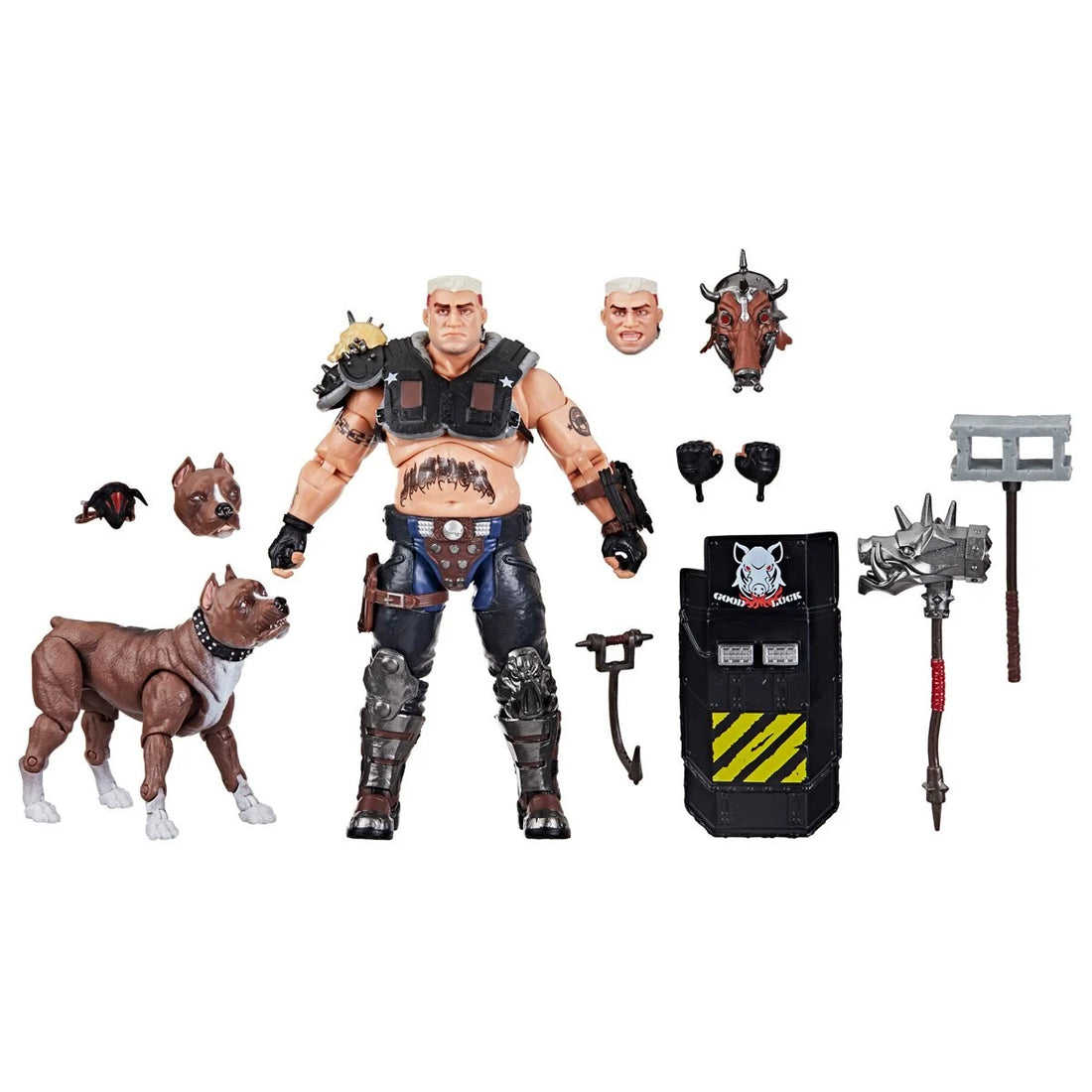 G.I. Joe Classified Series Dreadnok Road Pig and Rawkus Pet Dog Pit Bull