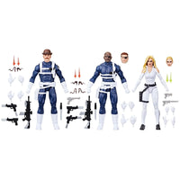 Marvel Legends Dum Dum Dugan, Sharon Carter, and Nick Fury Jr. (S.H.I.E.L.D. 3-Pack)