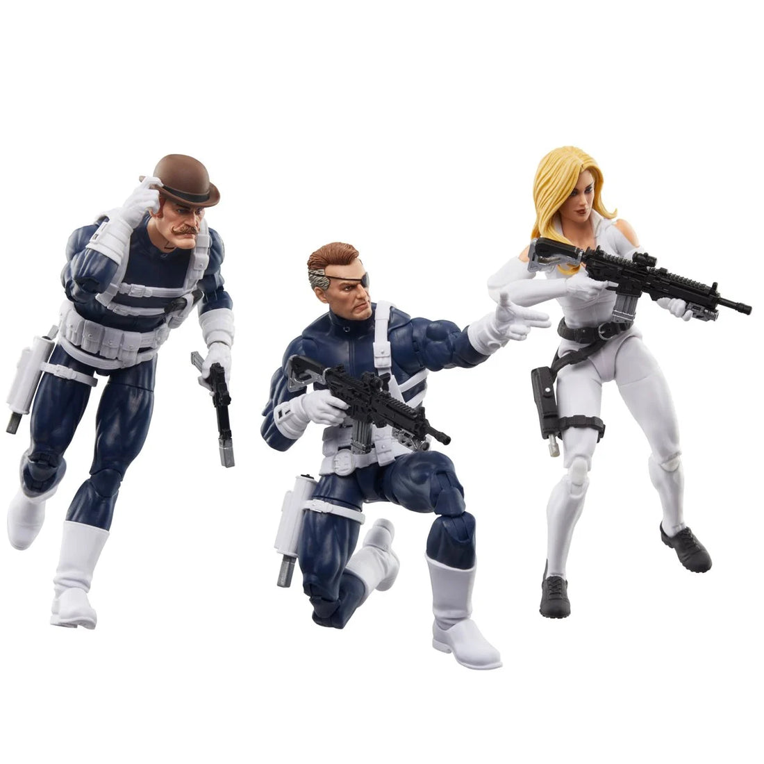 Marvel Legends Dum Dum Dugan, Sharon Carter, and Nick Fury Jr. (S.H.I.E.L.D. 3-Pack)