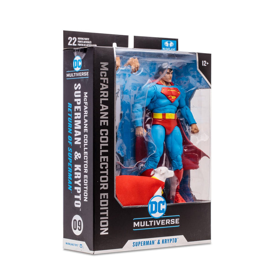 DC Multiverse Superman and Krypto Return of Superman (McFarlane Collector Edition Wave 3)