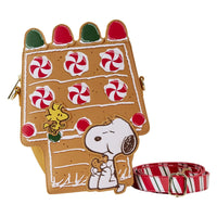 Peanuts Snoopy Gingerbread House Figural Crossbody Purse