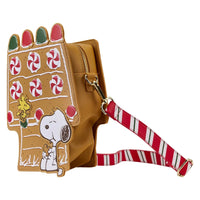 Peanuts Snoopy Gingerbread House Figural Crossbody Purse