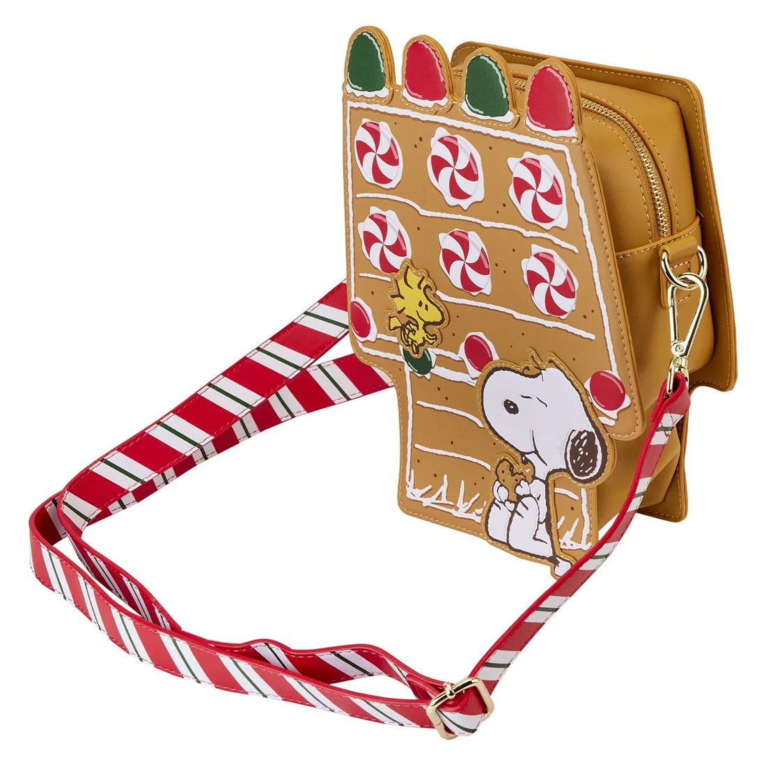 Peanuts Snoopy Gingerbread House Figural Crossbody Purse