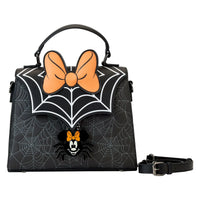 Disney Halloween Mickey and Minnie Mouse Spider Glow-in-the-Dark Crossbody Purse