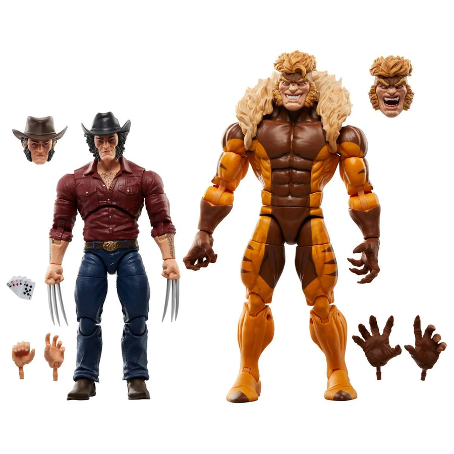 Marvel Legends Logan vs Sabretooth (Wolverine 50th Anniversary)