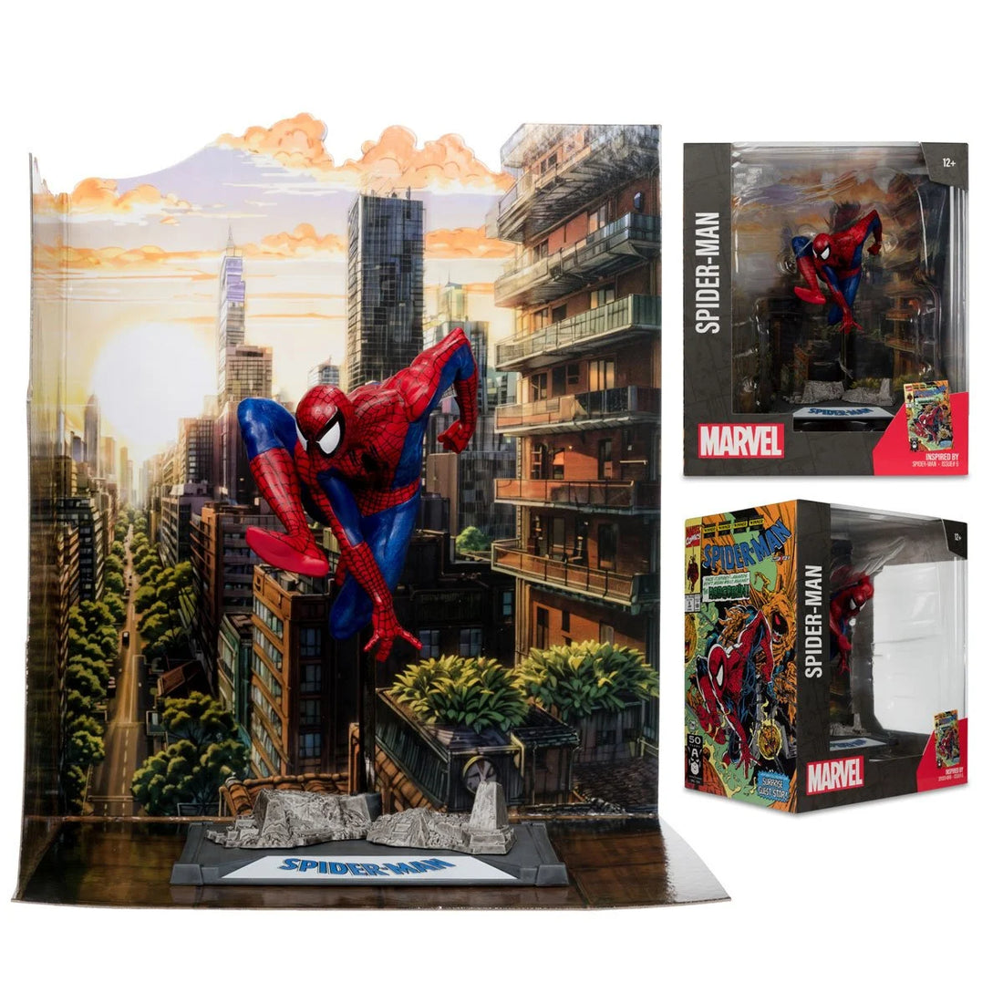 Marvel Wave 1 1:10 Scale Posed Figure with Scene - Spider-Man from Spider-Man 