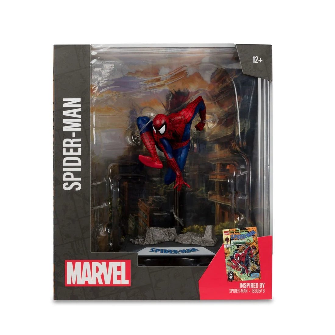 Marvel Wave 1 1:10 Scale Posed Figure with Scene - Spider-Man from Spider-Man 