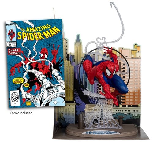 Marvel Wave 1 1:6 Scale Posed Figure with Scene and Comic Case - Spider Man from Spider-Man #301