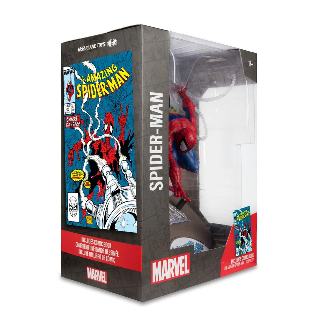 Marvel Wave 1 1:6 Scale Posed Figure with Scene and Comic Case - Spider Man from Spider-Man 