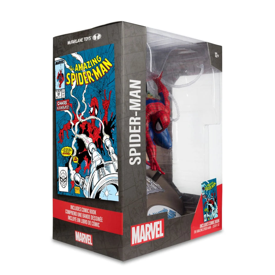 Marvel Wave 1 1:6 Scale Posed Figure with Scene and Comic Case - Spider Man from Spider-Man #301