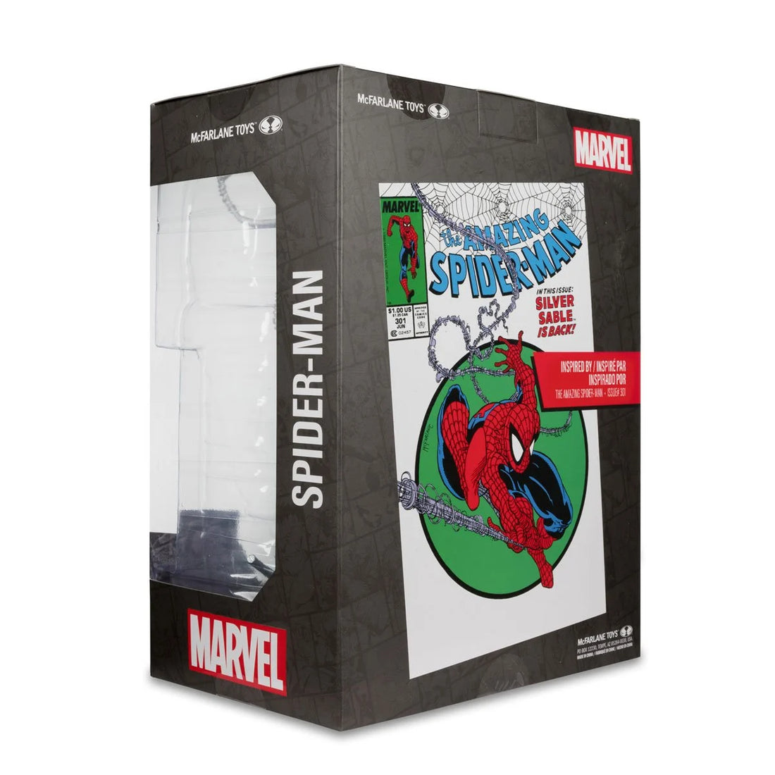 Marvel Wave 1 1:6 Scale Posed Figure with Scene and Comic Case - Spider Man from Spider-Man 