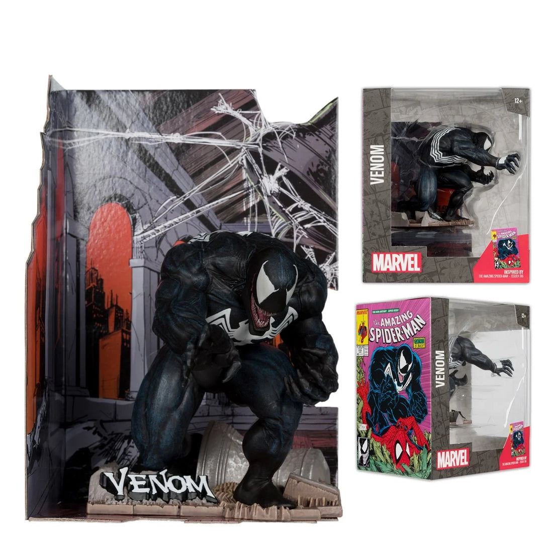 Marvel Wave 2 1:10 Scale Posed Figure with Scene - Venom from The Amazing Spider-Man 