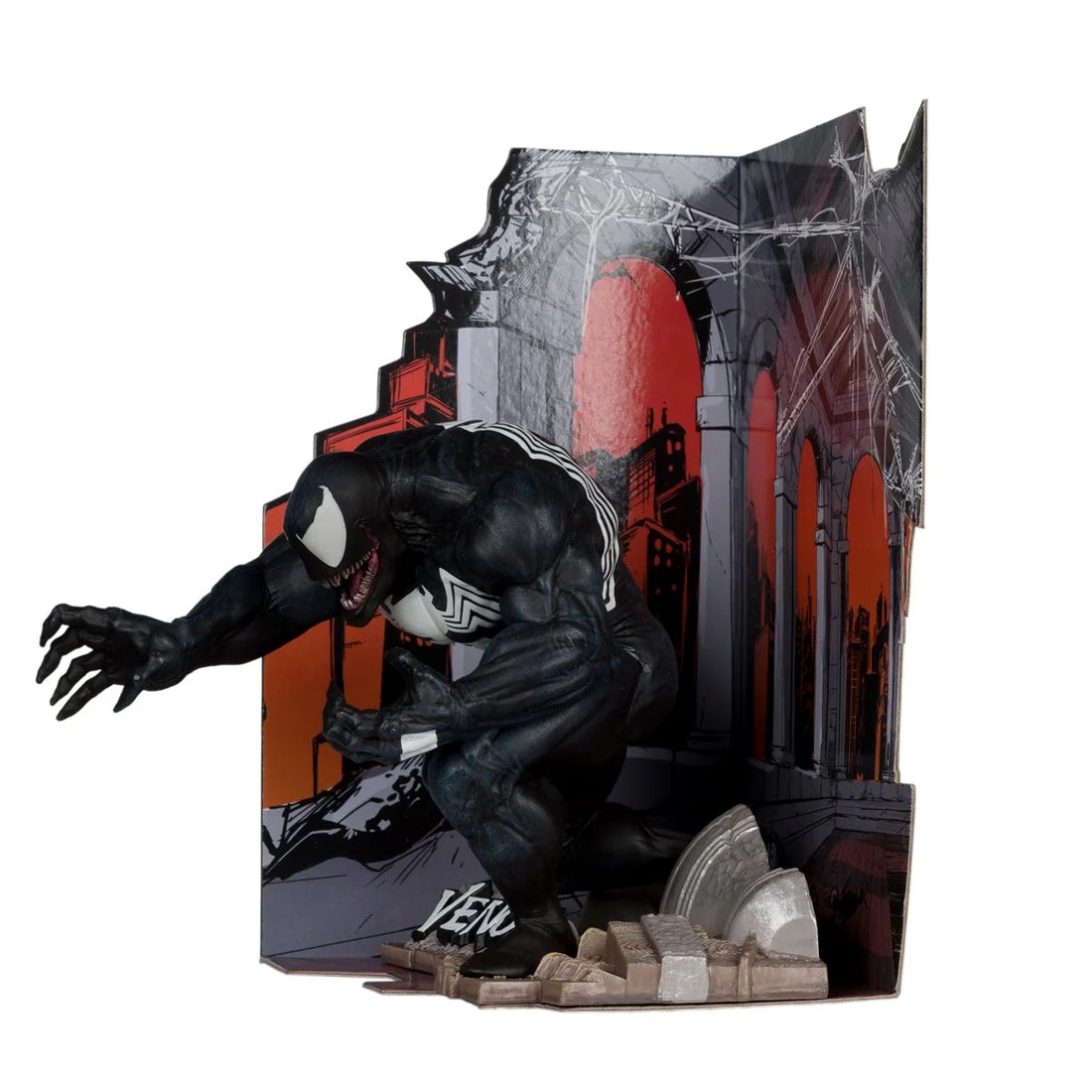 Marvel Wave 2 1:10 Scale Posed Figure with Scene - Venom from The Amazing Spider-Man 